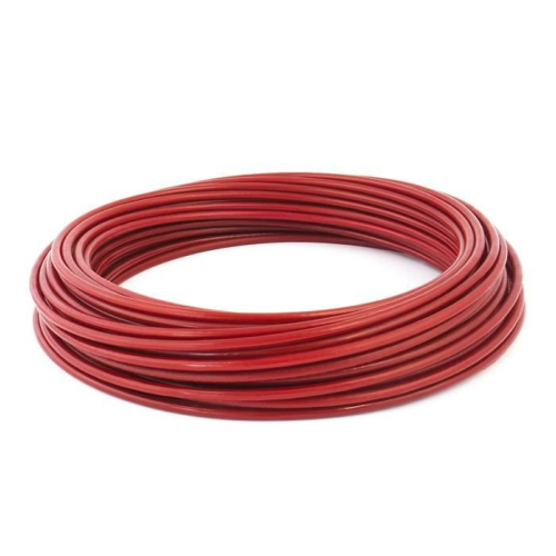 5 m Cable souple rouge 10mm2 multibrin pour cablage des systèmes